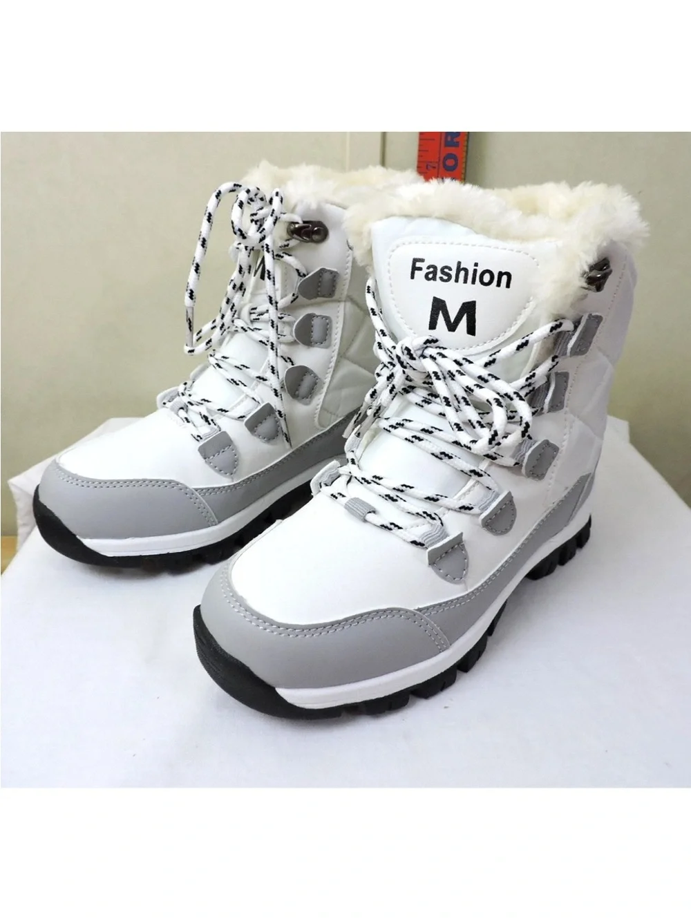 Fashion M White Women's Snow Boots Really Cute Size 35 (US 5.5) Warm Boots ...